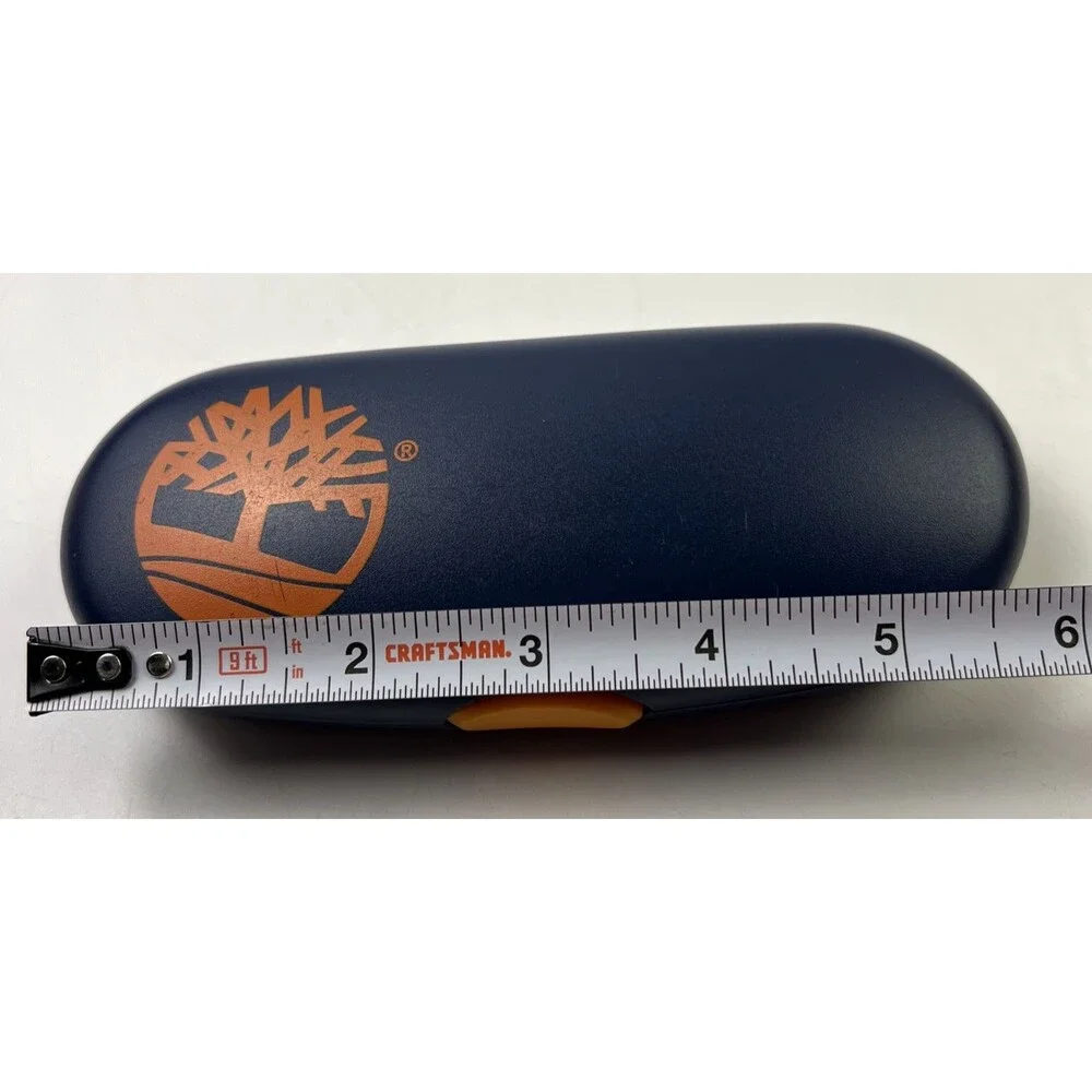 Timberland Glasses/Sunglasses Case, Dark Blue & Orange, Eyewear Case Only